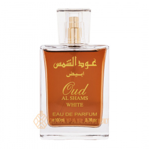 (plu01079) - Eau de Parfum Oud Al Shams White, Wadi Al Khaleej, Unisex - 100ml