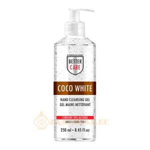 (plu05305) - Hand Sanitizer Gel, Coconut Scented, Alcohol-Based, Better Care - 250ml