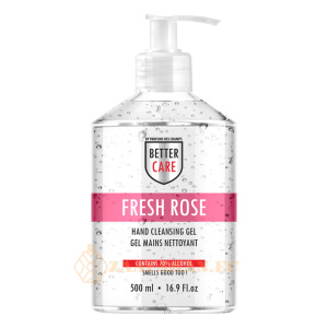(plu05322) - Hand Sanitizer Gel, Rose Scented, Alcohol-Based, Better Care - 500ml