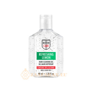 (plu05307) - Hand Sanitizer Gel, Lemon Scented, Alcohol-Based, Better Care - 40ml