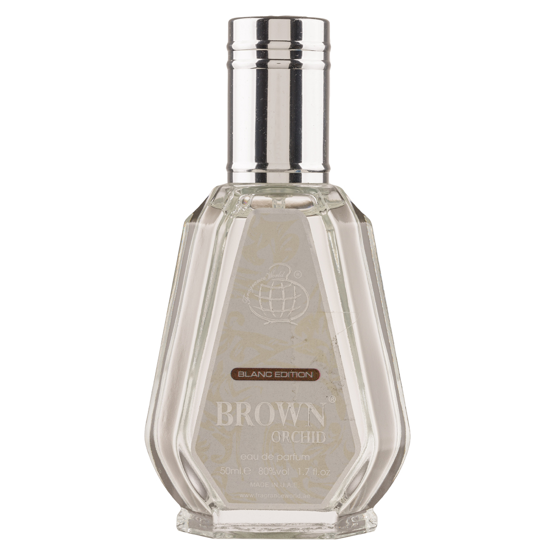 (plu00811) - Eau de Parfum Brown Orchid Blanc Edition, Fragrance World, Unisex - 50ml