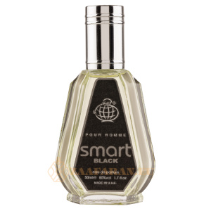 (plu00825) - Eau de Parfum Smart Black, Fragrance World, Men - 50ml