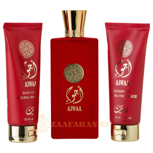 (plu00046) - Set Cadou Ajwaa Eau de Parfum 100ml + Gel De Dus 100ml + Lotiune de corp 100ml, Nusuk